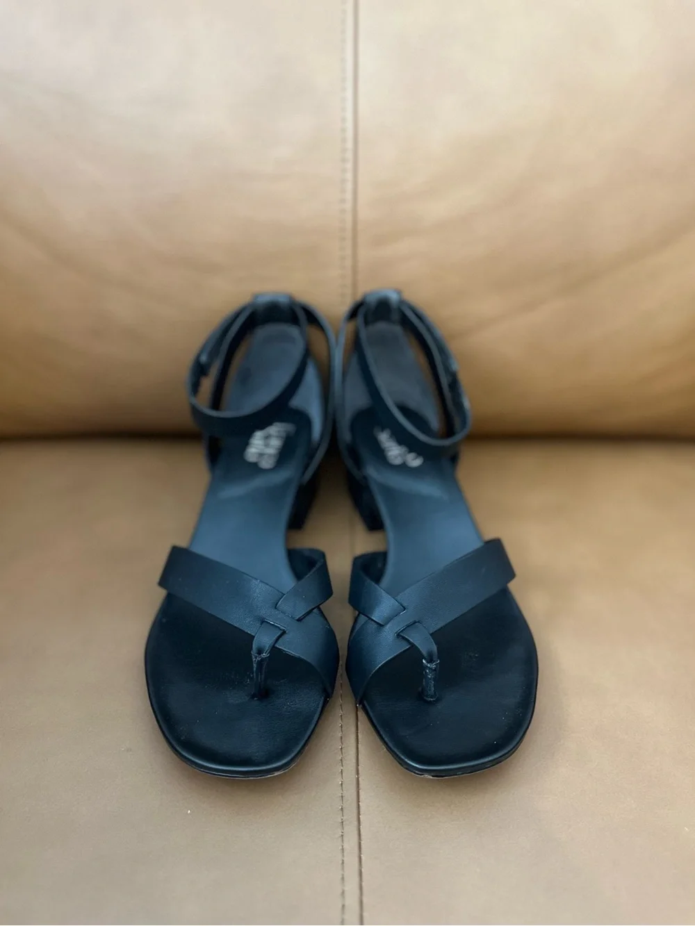 Franco Sarto Black Women's Ankle-Strap Sandals - 8.5 - Picture 2 of 7